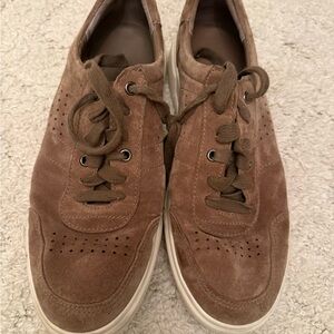 Vince Brown Suede Men's Sneakers
